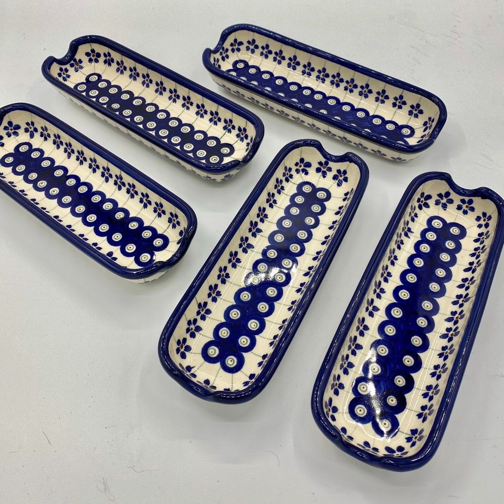 Polish Pottery Corn Holders from Poland